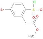 methyl 2-[5-bromo-2-(chlorosulfonyl)phenyl]acetate