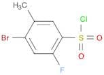 4-bromo-2-fluoro-5-methylbenzenesulfonyl chloride