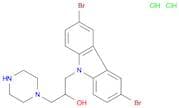 1-(3,6-dibromo-9H-carbazol-9-yl)-3-(piperazin-1-yl)propan-2-ol dihydrochloride