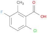 6-Chloro-3-fluoro-2-methylbenzoic acid