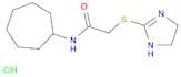 N-Cycloheptyl-2-(4,5-dihydro-1H-imidazol-2-ylsulfanyl)acetamide hydrochloride