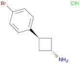 3-(4-bromophenyl)cyclobutan-1-amine hydrochloride, trans