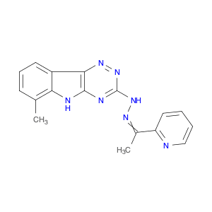 6-Methyl-3-(2-(1-(pyridin-2-yl)ethylidene)hydrazinyl)-5H-[1,2,4]triazino[5,6-b]indole