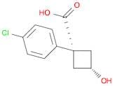 (1S,3S)-1-(4-CHLOROPHENYL)-3-HYDROXYCYCLOBUTANE-1-CARBOXYLIC ACID