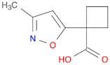 1-(3-methyl-1,2-oxazol-5-yl)cyclobutane-1-carboxylic acid