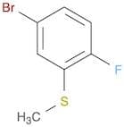 4-Bromo-1-fluoro-2-methylsulfanylbenzene