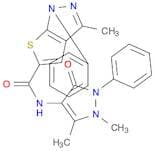 N-(1,5-Dimethyl-3-oxo-2-phenyl-2,3-dihydro-1H-pyrazol-4-yl)-3-methyl-1-phenyl-1H-thieno[2,3-c]pyra…