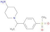 1-[1-(4-METHANESULFONYLPHENYL)ETHYL]PIPERIDIN-4-AMINE