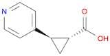 rac-(1R,2R)-2-(pyridin-4-yl)cyclopropane-1-carboxylic acid, trans