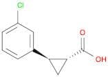 rac-(1R,2R)-2-(3-chlorophenyl)cyclopropane-1-carboxylic acid, trans