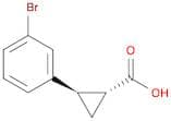 rel-(1R,2R)-2-(3-Bromophenyl)cyclopropanecarboxylic acid