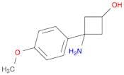 3-Amino-3-(4-methoxyphenyl)cyclobutan-1-ol