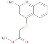 Methyl 2-[(2-methyl-4-quinolyl)thio]acetate