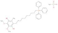 Phosphonium,[10-(3,6-dihydroxy-4,5-dimethoxy-2-methylphenyl)decyl]triphenyl-,methanesulfonate