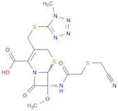 5-Thia-1-azabicyclo[4.2.0]oct-2-ene-2-carboxylic acid,7-[[[(cyanomethyl)thio]acetyl]amino]-7-metho…