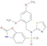 N-(2,4-dimethoxybenzyl)-2-oxo-N-(thiazol-2-yl)-2,3-dihydrobenzo[d]oxazole-6-sulfonamide