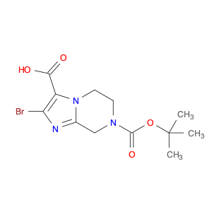 2-Bromo-7-(Tert-Butoxycarbonyl)-5,6,7,8-Tetrahydroimidazo[1,2-A]Pyrazine-3-Carboxylic Acid