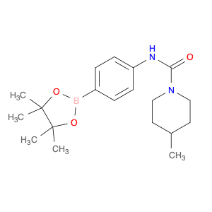 4-methyl-N-[4-(4,4,5,5-tetramethyl-1,3,2-dioxaborolan-2-yl)phenyl]piperidine-1-carboxamide