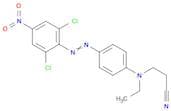 3-[4-[(2,6-dichloro-4-nitrophenyl)diazenyl]-N-ethylanilino]propanenitrile