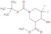1-tert-Butyl 3-methyl 5,5-difluoro-4-hydroxypiperidine-1,3-dicarboxylate