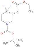tert-Butyl 3-(2-ethoxy-2-oxoethyl)-4,4-difluoropiperidine-1-carboxylate