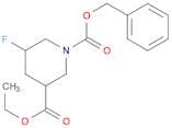 1-Benzyl 3-ethyl 5-fluoropiperidine-1,3-dicarboxylate