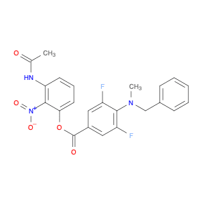 3-Acetamido-2-nitrophenyl 4-(benzyl(methyl)amino)-3,5-difluorobenzoate