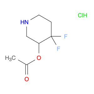 4,4-Difluoropiperidin-3-yl acetate hydrochloride