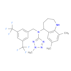 N-(3,5-bis(trifluoromethyl)benzyl)-7,9-dimethyl-N-(2-methyl-2H-tetrazol-5-yl)-2,3,4,5-tetrahydro-1…