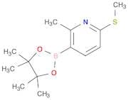 2-Methyl-6-(methylthio)-3-(4,4,5,5-tetramethyl-1,3,2-dioxaborolan-2-yl)pyridine