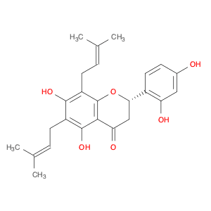 (S)-2-(2,4-Dihydroxyphenyl)-5,7-dihydroxy-6,8-bis(3-methylbut-2-en-1-yl)chroman-4-one