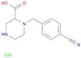 1-(4-Cyano-benzyl)-piperazine-2-carboxylic acid hydrochloride