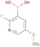 (2-Fluoro-5-(methylthio)pyridin-3-yl)boronic acid