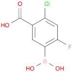 2-Chloro-5-(dihydroxyboranyl)-4-fluorobenzoic acid