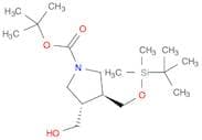 tert-butyl (3S,4S)-3-{[(tert-butyldimethylsilyl)oxy]methyl}-4-(hydroxymethyl)pyrrolidine-1-carboxy…