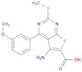 5-Amino-4-(3-methoxyphenyl)-2-(methylthio)thieno[2,3-d]pyrimidine-6-carboxylic acid