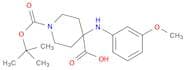 1-(tert-butoxycarbonyl)-4-((3-methoxyphenyl)amino)piperidine-4-carboxylic acid