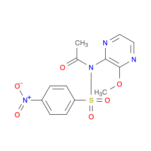 N-(3-methoxypyrazin-2-yl)-N-((4-nitrophenyl)sulfonyl)acetamide
