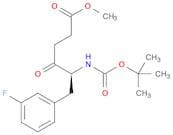 methyl (5S)-5-{[(tert-butoxy)carbonyl]amino}-6-(3-fluorophenyl)-4-oxohexanoate