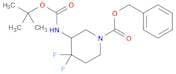 benzyl 3-{[(tert-butoxy)carbonyl]amino}-4,4-difluoropiperidine-1-carboxylate