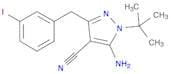 5-amino-1-tert-butyl-3-[(3-iodophenyl)methyl]-1H-pyrazole-4-carbonitrile