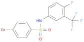 4-bromo-N-[4-fluoro-3-(trifluoromethyl)phenyl]benzenesulfonamide
