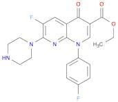 ethyl 6-fluoro-1-(4-fluorophenyl)-4-oxo-7-(piperazin-1-yl)-1,4-dihydro-1,8-naphthyridine-3-carboxy…