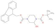4-((9H-Fluoren-9-yl)methyl) 1-tert-butyl 2-hydroxypiperazine-1,4-dicarboxylate