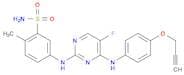 5-((5-Fluoro-4-((4-(prop-2-yn-1-yloxy)phenyl)amino)pyrimidin-2-yl)amino)-2-methylbenzenesulfonamide