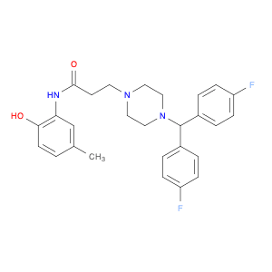3-(4-(bis(4-fluorophenyl)methyl)piperazin-1-yl)-N-(2-hydroxy-5-methylphenyl)propanamide