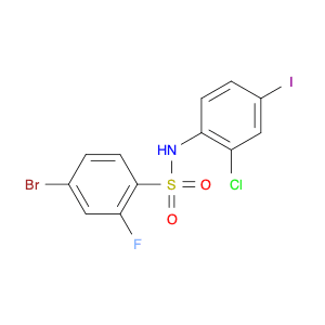 4-Bromo-N-(2-chloro-4-iodophenyl)-2-fluorobenzenesulfonamide