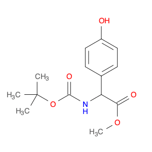 METHYL 2-((TERT-BUTOXYCARBONYL)AMINO)-2-(4-HYDROXYPHENYL)ACETATE