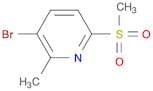 3-bromo-6-methanesulfonyl-2-methylpyridine