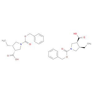 REL-(3R,4S)-1-[(BENZYLOXY)CARBONYL]-4-ETHYLPYRROLIDINE-3-CARBOXYLIC ACID
